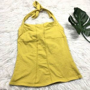 ATHLETA HALTER TOP LIME GREEN SIZE SMALL